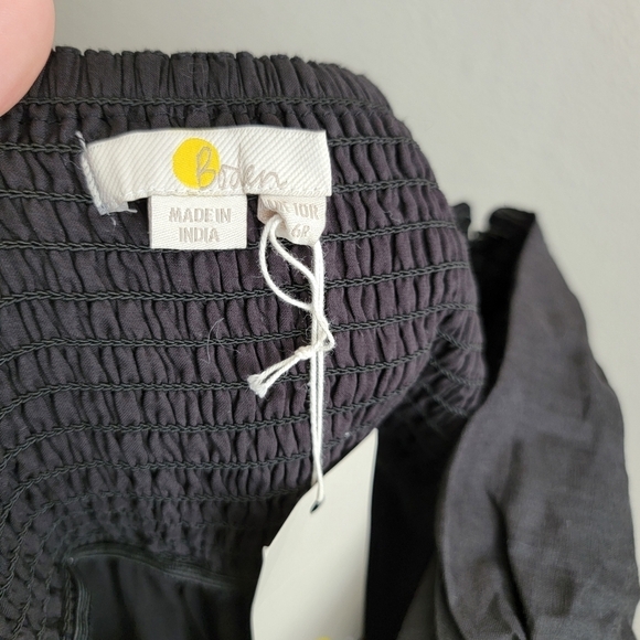 Boden Ruched Tiered Maxi Dress in Black size 6 NWT - Picture 9 of 11